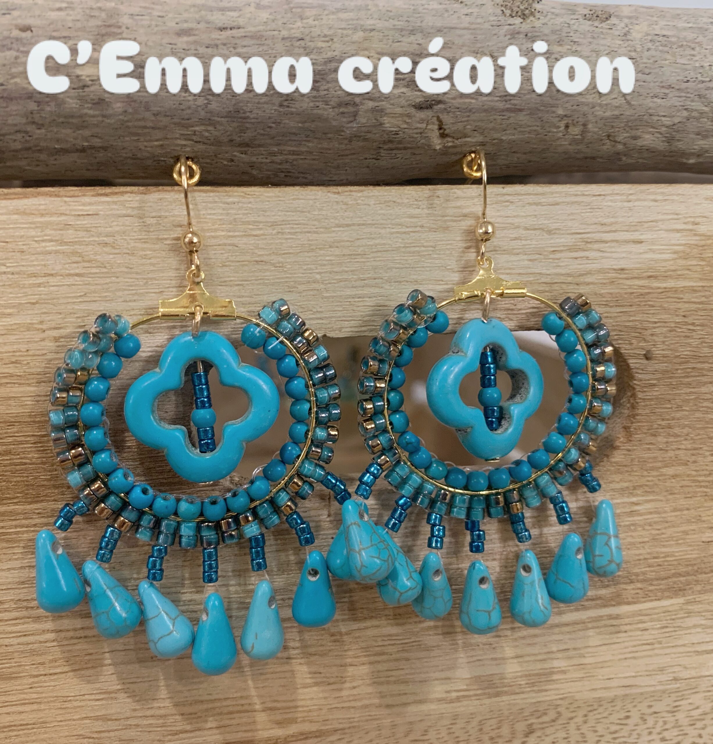 boucles d'oreilles "turquoise" boucles d'oreilles "turquoise"