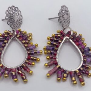 boucles d'oreilles " rojo "
