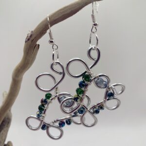 boucles d'oreilles " féérie graphique"