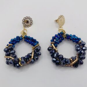 boucles d'oreilles "nuit saphir"