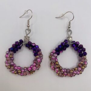 boucles d'oreilles "nuit saphir"