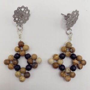 boucles d'oreilles "nuit saphir"