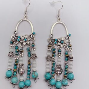 boucles d'oreilles "nuit saphir"