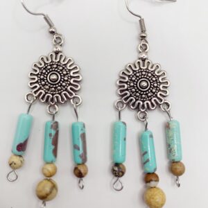 boucles d'oreilles "nuit saphir"