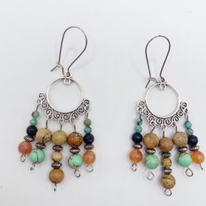 boucles d'oreilles "nuit saphir"