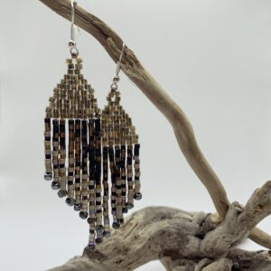 boucles d'oreilles + bracelet en pierre de jaspe